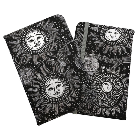 Moon and Sun White Black Passport Cover