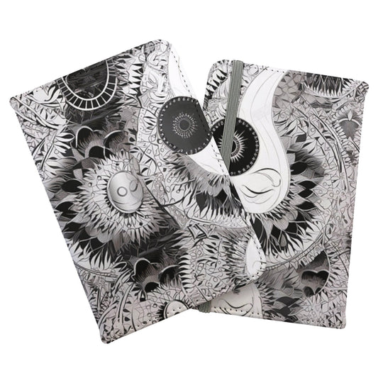 Abstract Moon and Sun Passport Cover