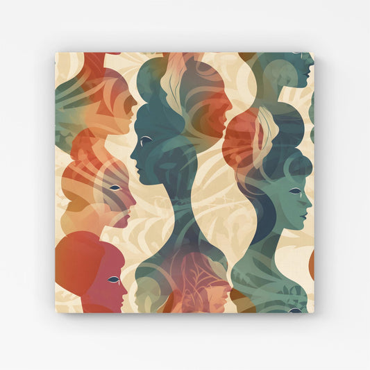 Coloured Silhouette Canvas