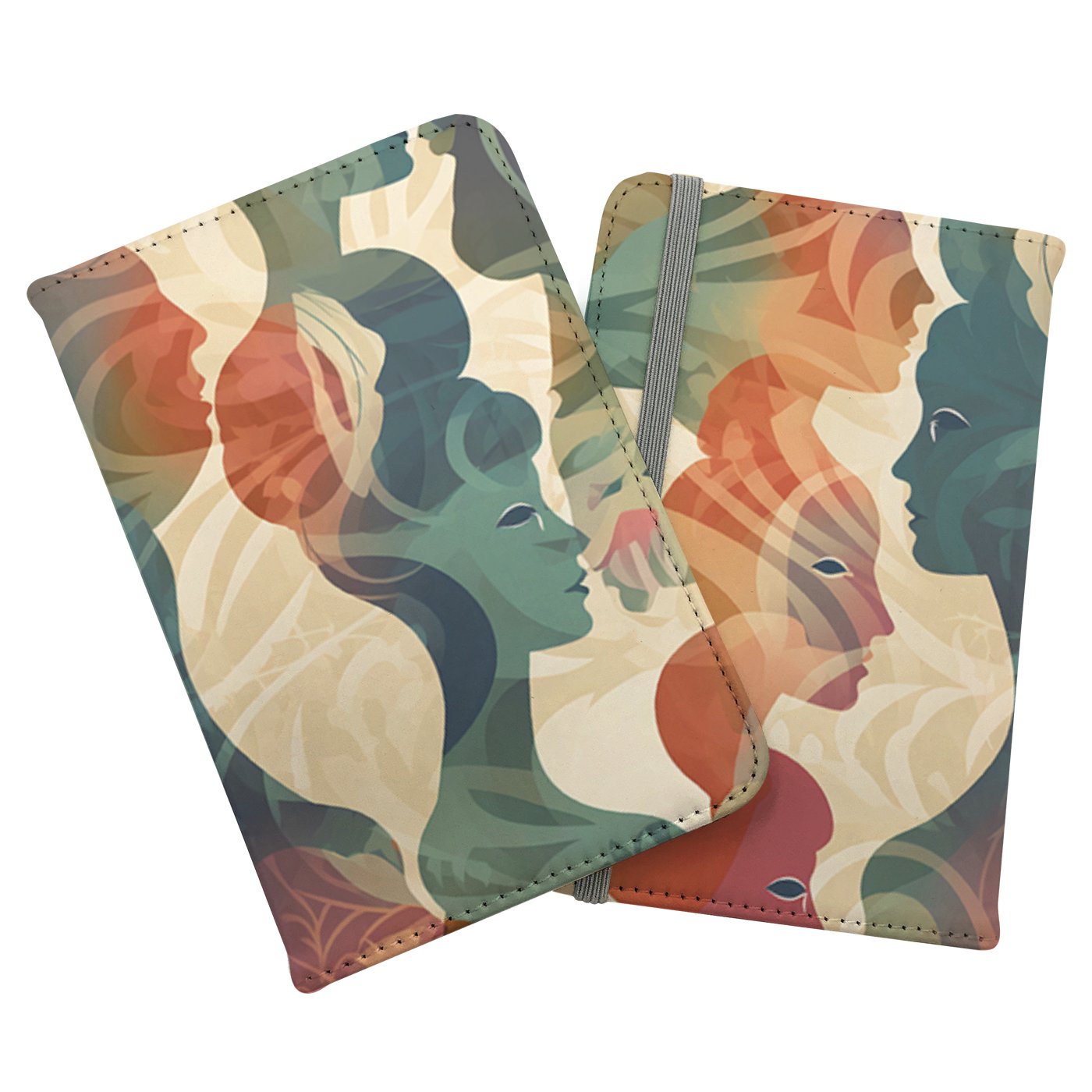 Coloured Silhouette Passport Cover