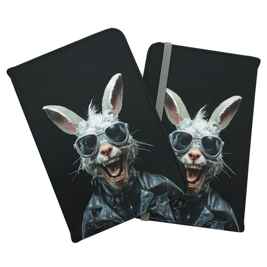 Funky Rabbit Face Passport Cover