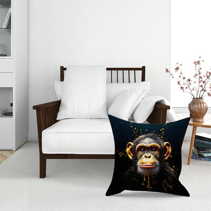 Splashart Cheeky Chimp Face Floor Cushion
