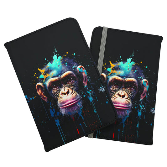 Monkey Face Splashart with Blue Passport Cover