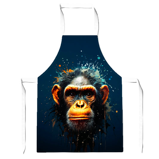 Splashart Realistic Monkey Face Apron