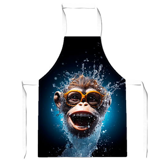 Splashart Cheeky Chimp Face Apron