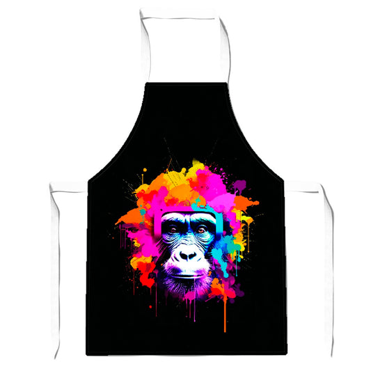 Multi Coloured Monkey Face Apron