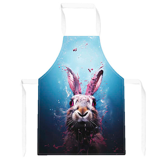 Rabbit Face Splashart Apron