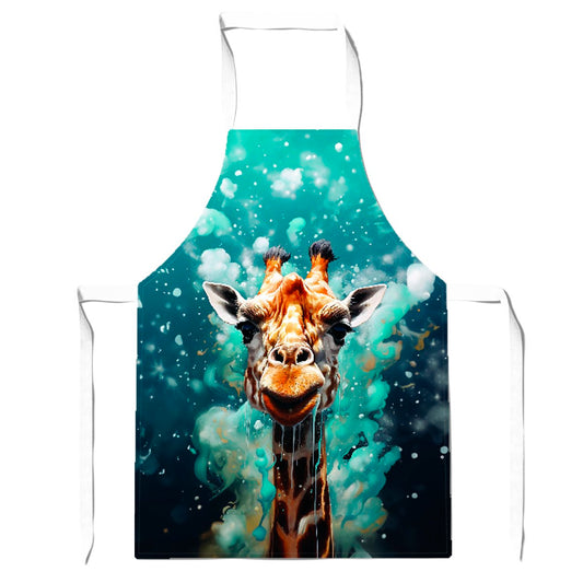 Splashart Giraffe Face Apron