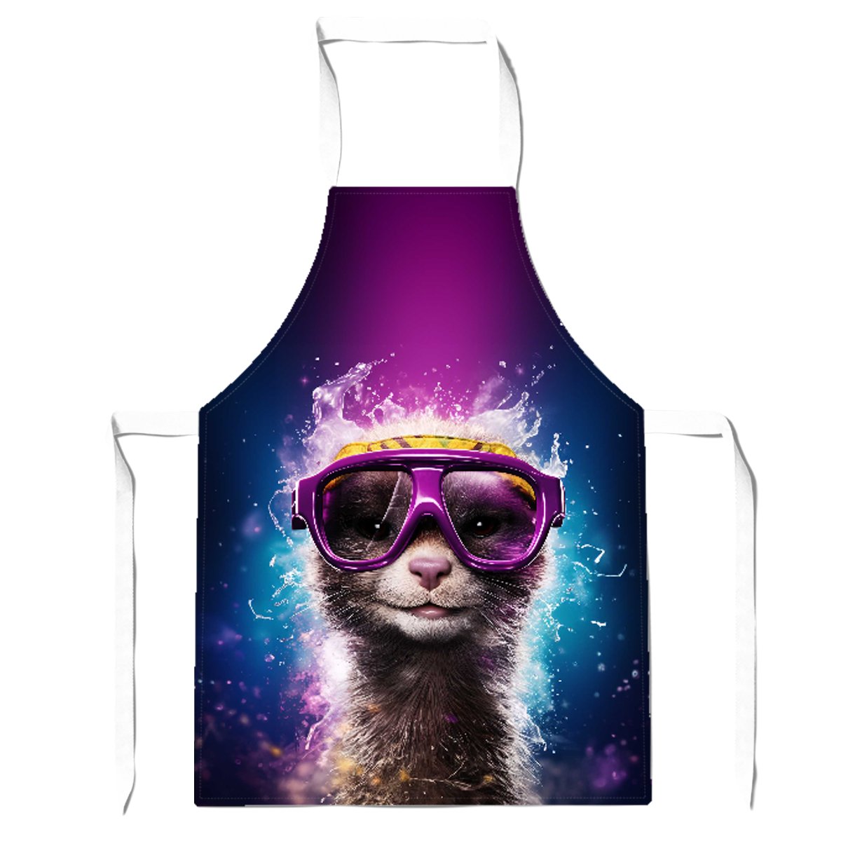 Splashart Ferret Purple Apron