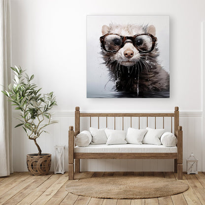 Splashart Ferret Canvas