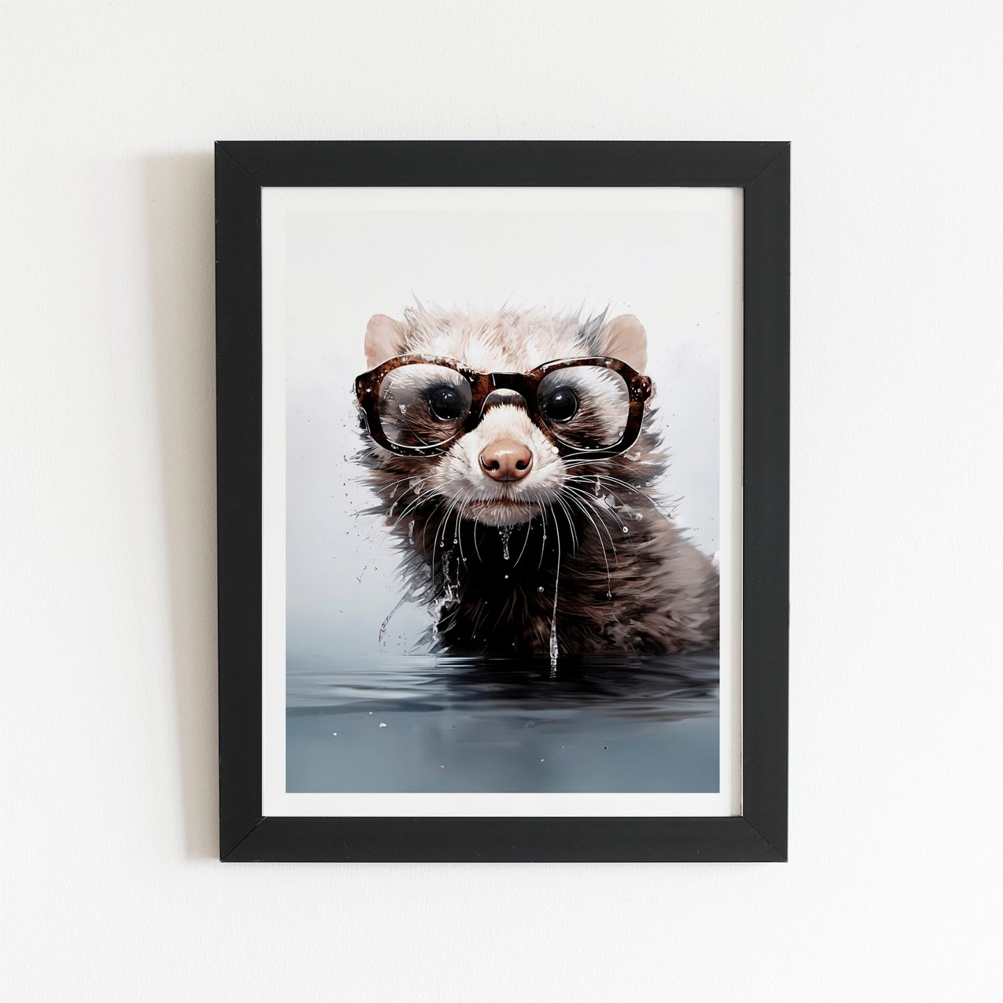 Splashart Ferret Art Prints