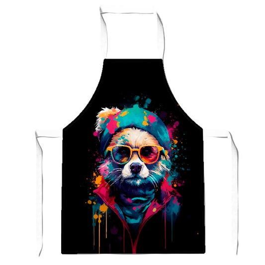 Multi Coloured Splashart Dog Apron