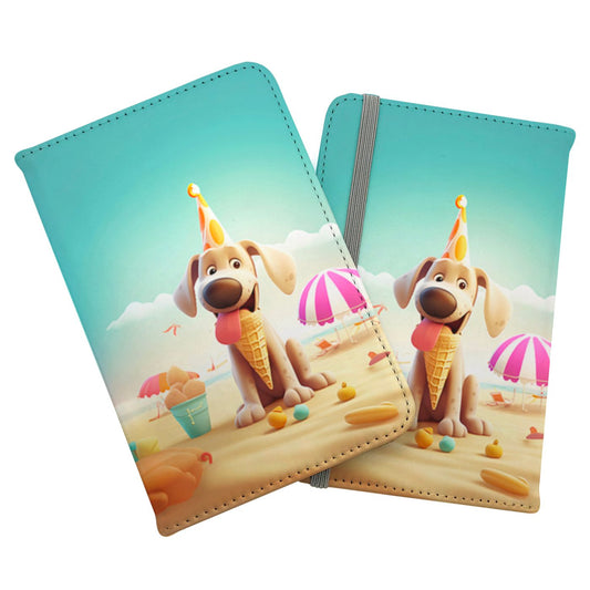 Dog On A Beach Holiday Passport Cover