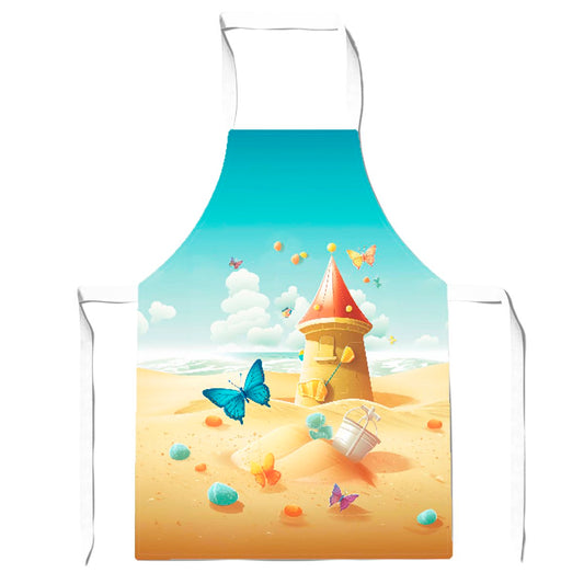 Butterflies On A Beach Holiday Apron