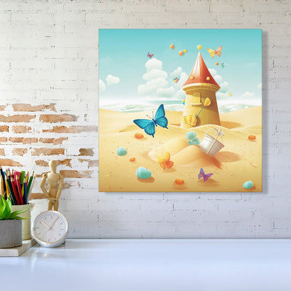 Butterflies On A Beach Holiday Canvas