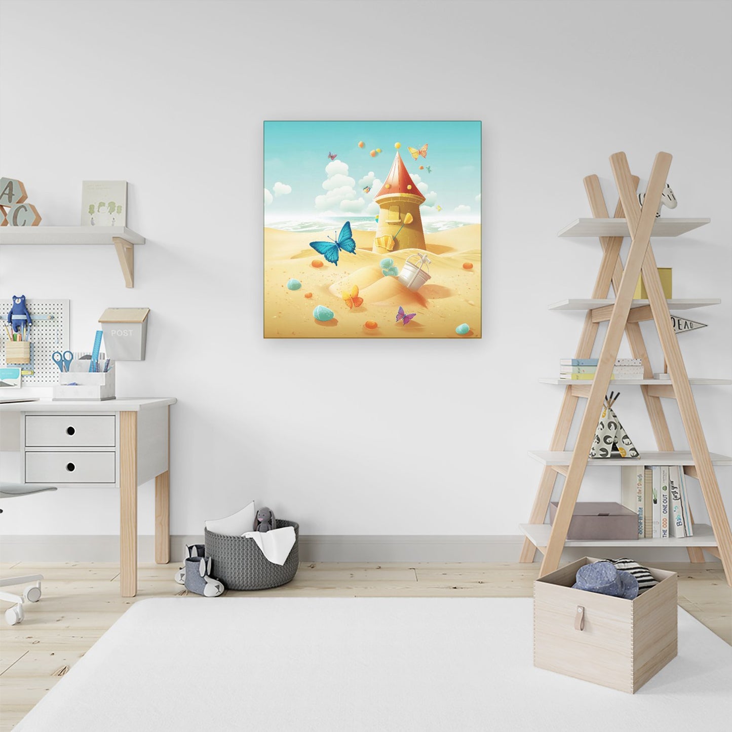Butterflies On A Beach Holiday Canvas