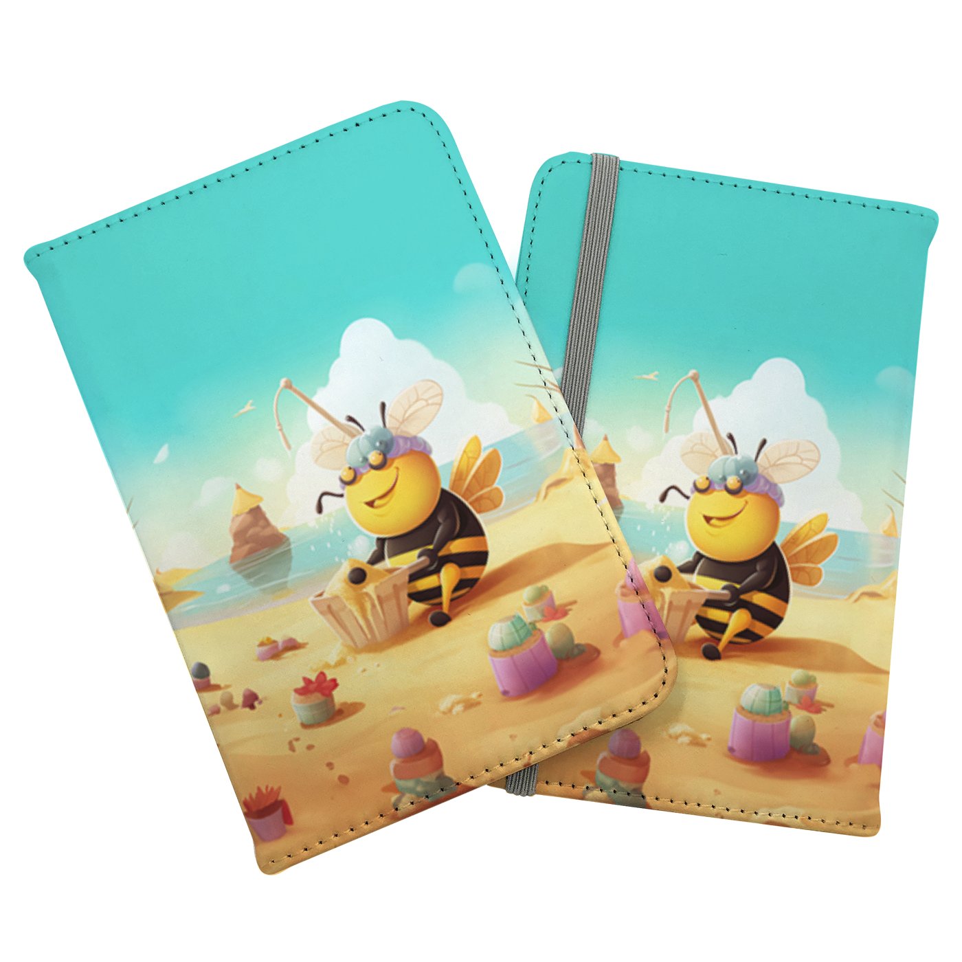 Bumblebee On A Beach Holiday Passport Cover