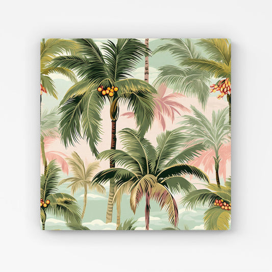 Palm Trees Pattern Canvas