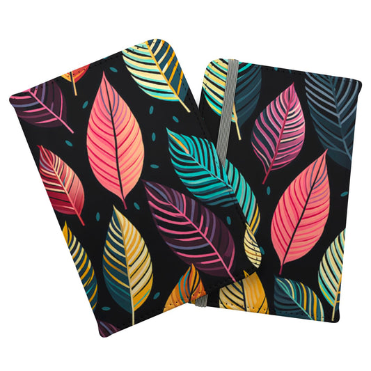 Colourful Leaves Pattern Passport Cover