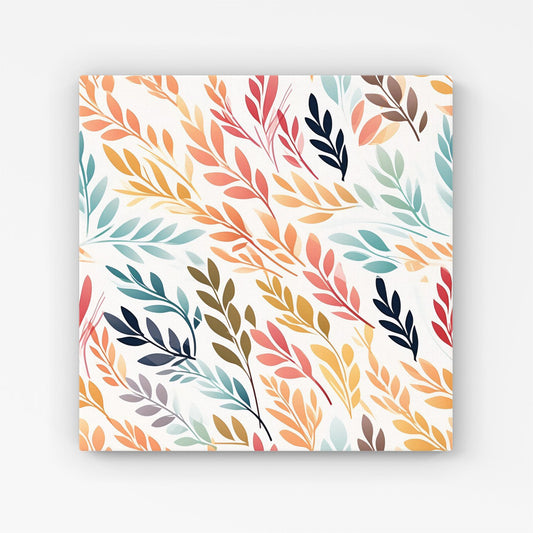Colouful Sping Leaves Canvas