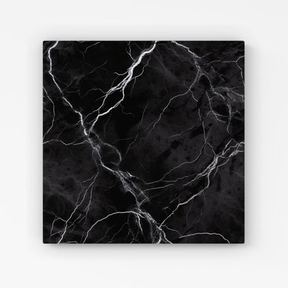 Black Marble Pattern Canvas
