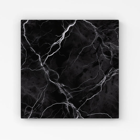 Black Marble Pattern Canvas