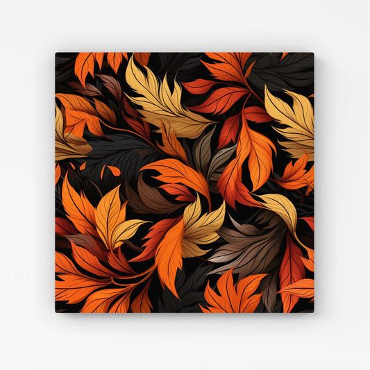 Autumn Leaves Design Canvas