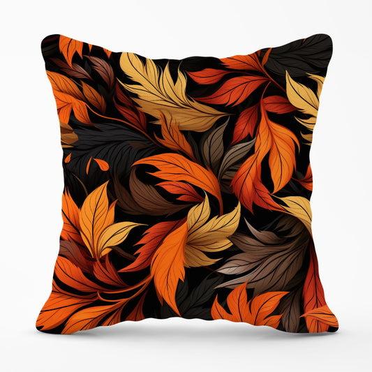 Autumn Leaves Design Outdoor Cushion
