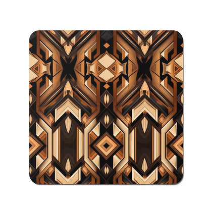 Black And Brown Intricate Pattern Coasters