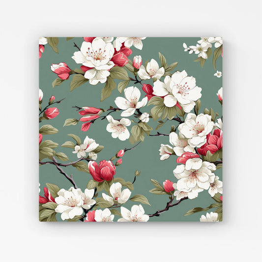 Pink And White Blossom Canvas