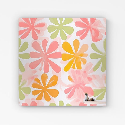 Yellow And Pink Flowers Canvas