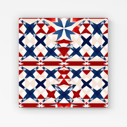American Flag Abstract Pattern Canvas