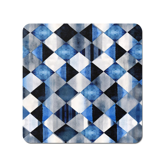 Square Checkered Pattern Coasters
