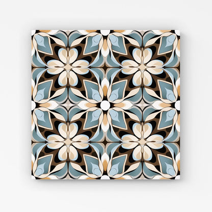 Beige And Brown Abstract Pattern Canvas