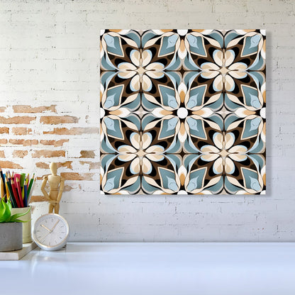 Beige And Brown Abstract Pattern Canvas