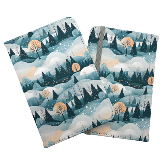 Dreamy Snowy Christmas Scene Passport Cover