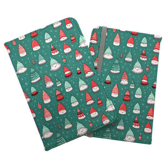Hand Drawn Joyful Santa Hats Passport Cover