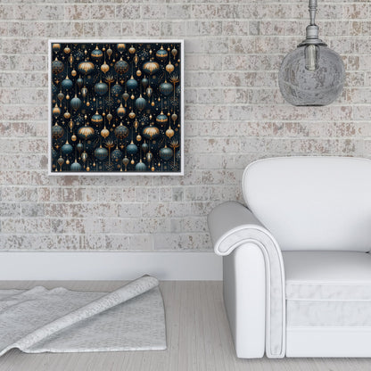 Christmas Decorations Framed Canvas