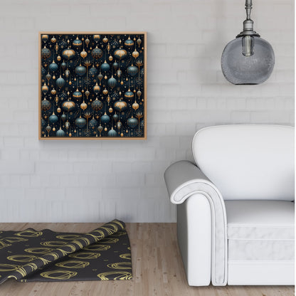 Christmas Decorations Framed Canvas