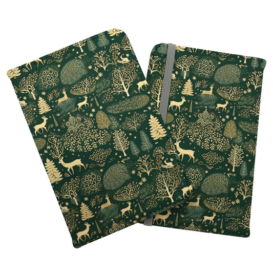 Green Christmas Woodlands Passport Cover
