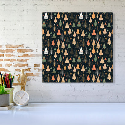 Boho Inspired Christmas Trees Canvas