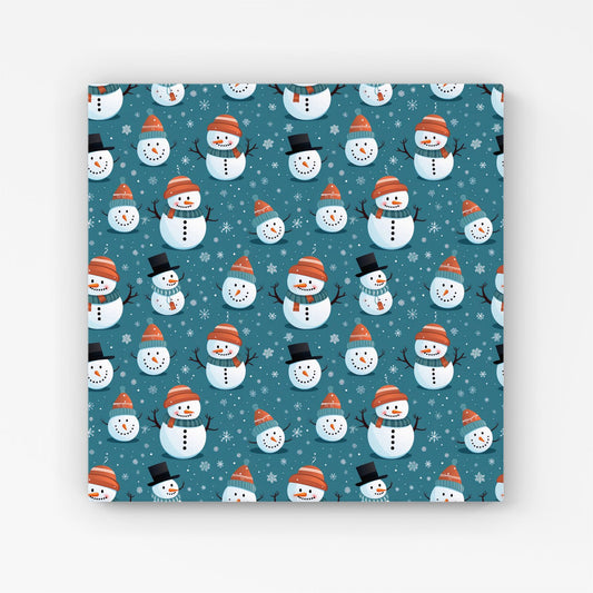 Jolly Christmas Snowmen Canvas
