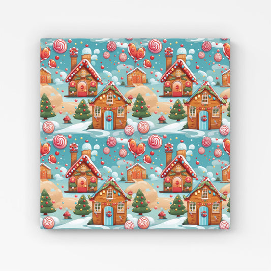 Christmas Gingerbread House Canvas