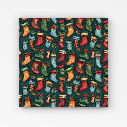 Christmas Stockings Canvas
