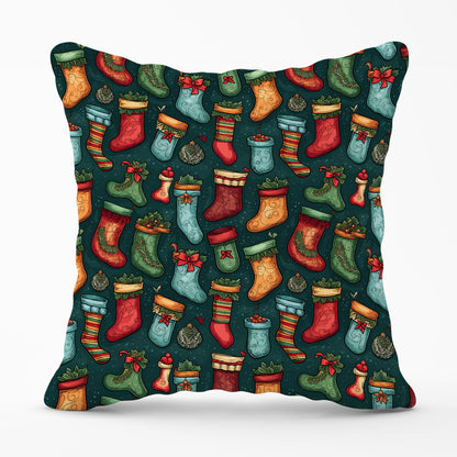 Christmas Stockings Outdoor Cushion