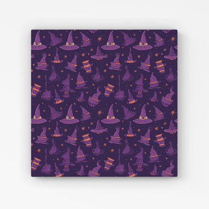 Witch Hats And Broomsticks Canvas