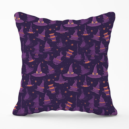 Witch Hats And Broomsticks Outdoor Cushion