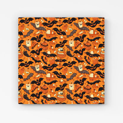 Candy-Filled Treat Bags And Bats Canvas