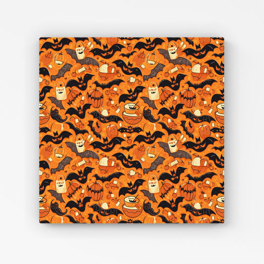 Candy-Filled Treat Bags And Bats Canvas