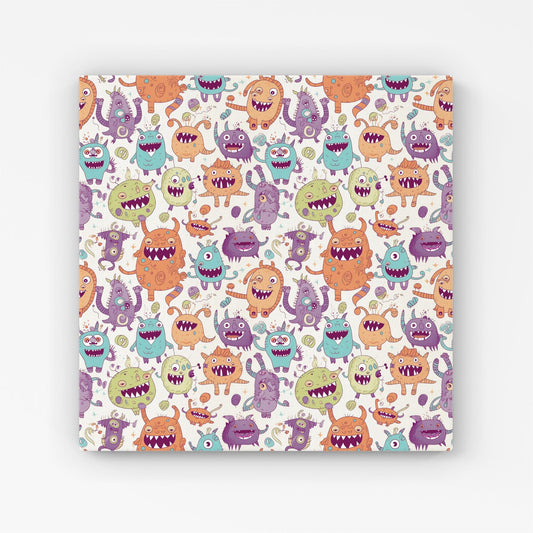 Playful Halloween Monsters Canvas